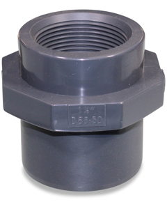 Adapter socket 63/50 x 1 1/2"f w/octagon PVC NP16